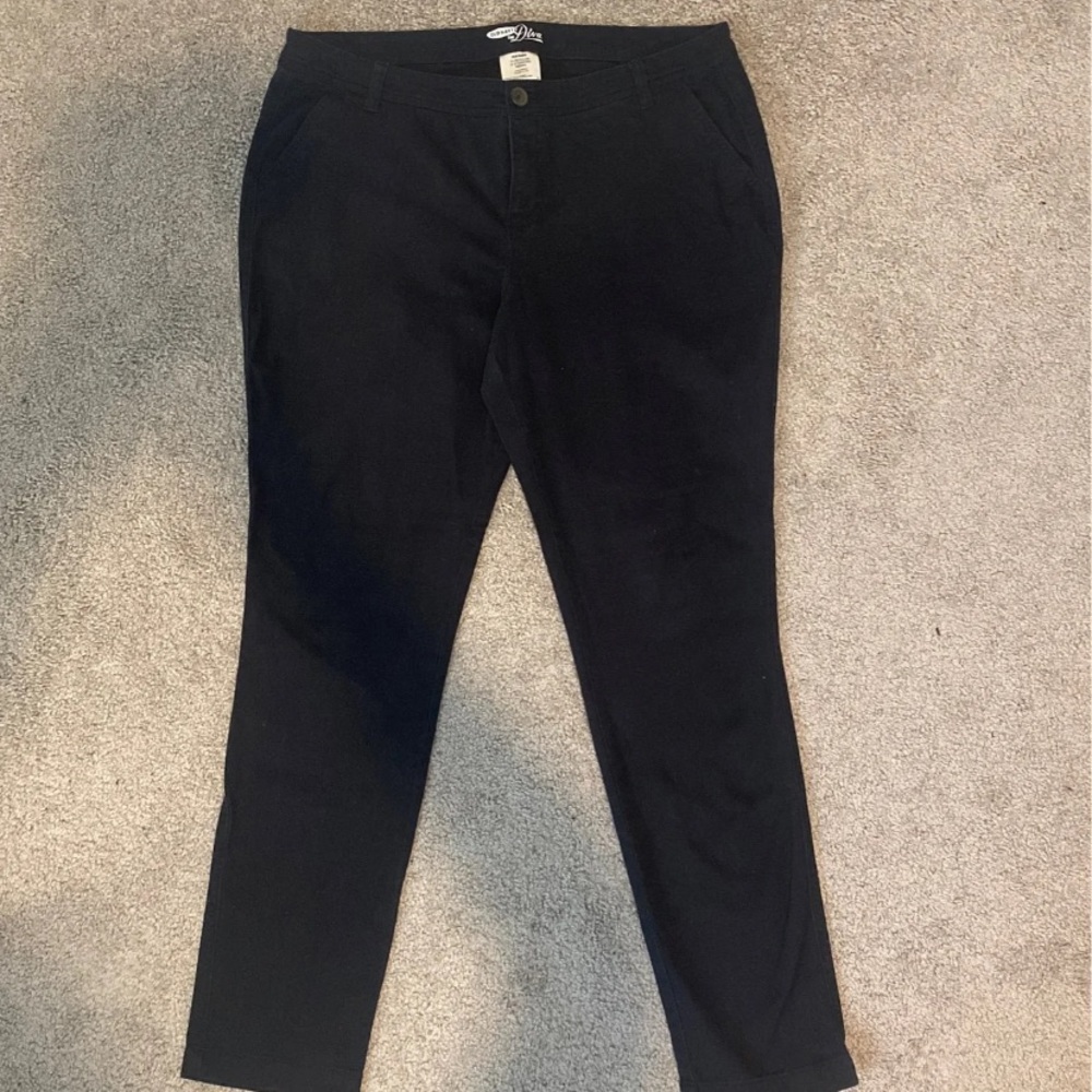 OLD NAVY THE DIVA Pants Womens size 14 navy blue slacks